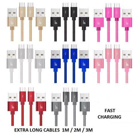 Micro USB Cable - Sync and Charge Cable - 2.1A Fast Charge
