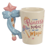Enchanted Kingdom Fairy Princess Magic Wand Shaped Handle Mug side view