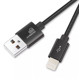 iPhone and iPad Lightning Fast Charge Cable - Sync and Charge black colour