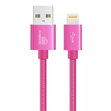 iPhone and iPad Lightning Fast Charge Cable - Sync and Charge Hot pink colour