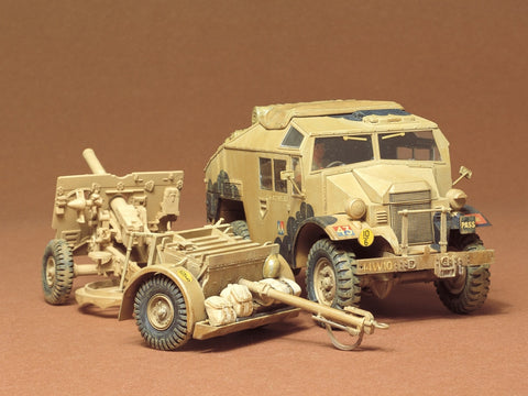 British 25 PDR. Field Gun and Quad Gun Tractor
