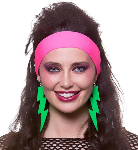 80's Lightning Earrings