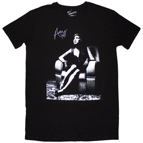 Amy Winehouse Ladies T-Shirt Dress: Chair (Black)