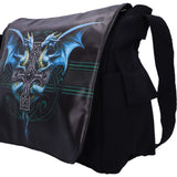 Gothic Fantasy Dragon Duo Messenger Bag