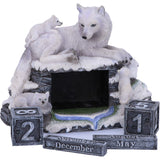 Mother's Watch White Wolf with Pups Calendar