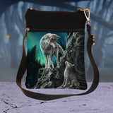 Small Guidance Wolf and Pup Shoulder Bag