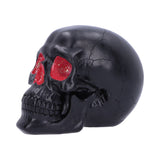 Geode Skull Black Red Gothic Glitter Figurine