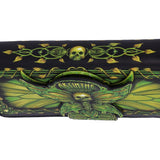Absinthe La Fee Verte Green Fairy Embossed Purse