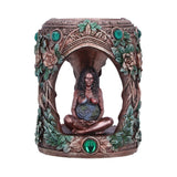 Bronze Mother Earth Tea Light Holder
