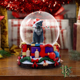Krampuss Cat Snow Globe