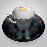Back to the Future DeLorean Mirror Mug & Plate Set