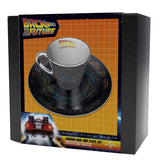 Back to the Future DeLorean Mirror Mug & Plate Set