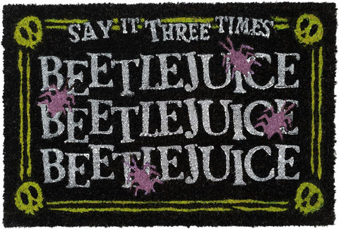 Beetlejuice doormat