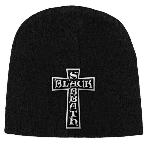Black Sabbath Beanie Hat: Cross Logo