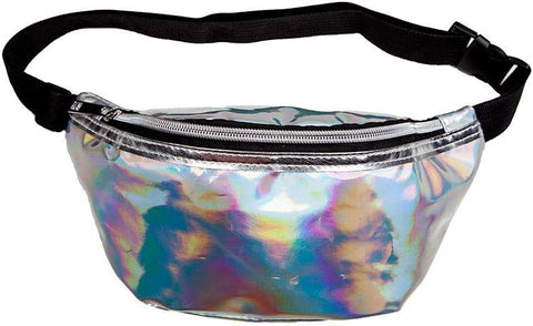 Holographic Silver Bum Bag