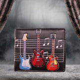 Electric Guitars Embossed Music Wallet