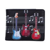 Electric Guitars Embossed Music Wallet