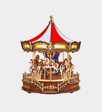 Classic Carousel 3D Wooden Puzzle