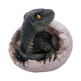 Raptors Dawn Dinosaur Hatchling Egg Figurine