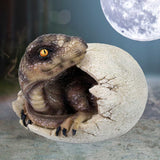Raptors Dawn Dinosaur Hatchling Egg Figurine