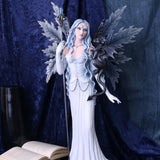 Ice Fairy Figurine with Dragon Companion Adica