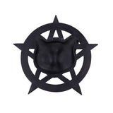 Feline Worship Cat Pentagram Wall Plaque