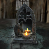 Magic Mirror Cat Figurine