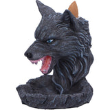 Dark Wolf Head Backflow Incense Burner
