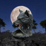 Dark Wolf Head Backflow Incense Burner