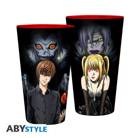 Death Note Light and Misa Glass Tumbler