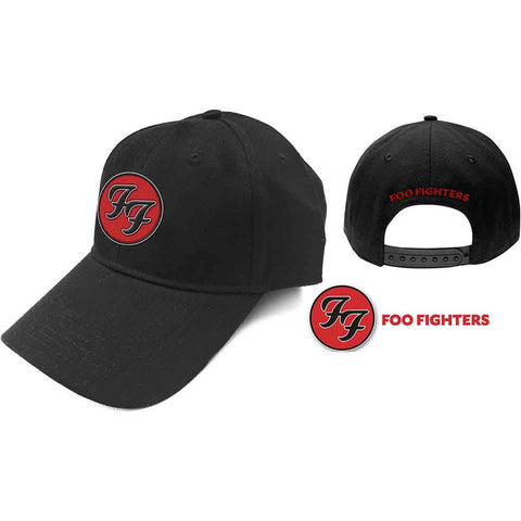 Foo Fighters Baseball Cap: FF Logo (Black)