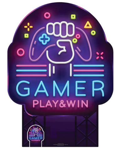 Gamer Sign cardboard cut-out