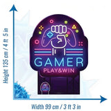 Gamer Sign cardboard cut-out