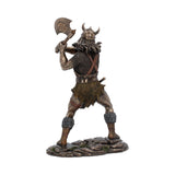 Berserker Bronze Viking Warrior Figure with Axe