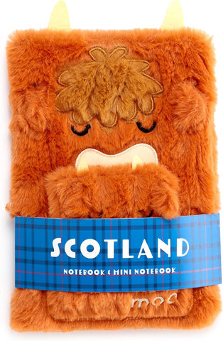 Highland Coo Plush Notebook