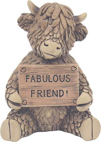 Christmas Hughie Highland Cow Fab Friend