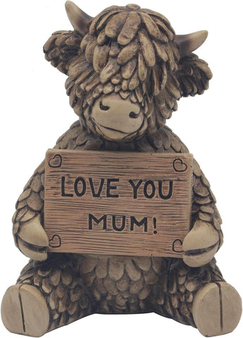 Highland Cow Love You Mum