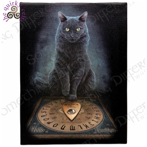 His Master's Voice Black Cat Canvas Picture