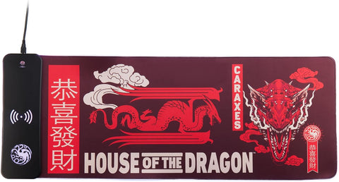 House of the Dragon XL Wireless Charger & RGB Gaming Mat