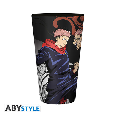 Jujutsu Kaisen Itadori vs Sukuna Glass Tumbler