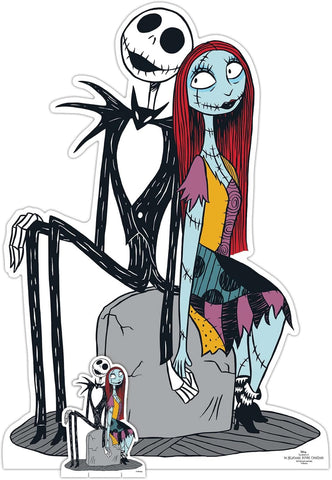 The Nightmare Before Christmas Jack and Sally cardboard cut-out