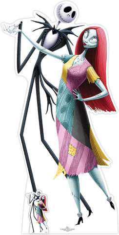 Jack and Sally dancing cardboard cut-out