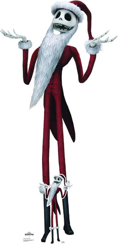Jack Skellington Santa cardboard cut-out