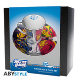 Justice League Mirror Mug & Plate Set