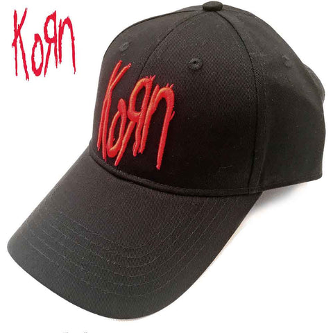 Korn Baseball Cap: Logo (Black)