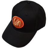Korn Baseball Cap: Oval Logo (Black)