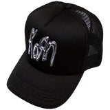 Korn Mesh Back Cap: Sonic Silver Logo (Black)
