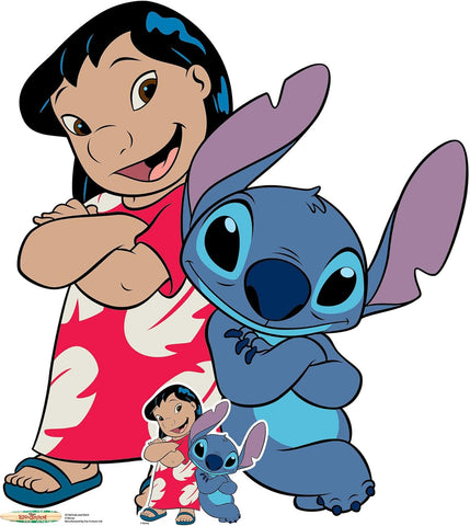 Lilo and Stitch sitting cardboard cut-out