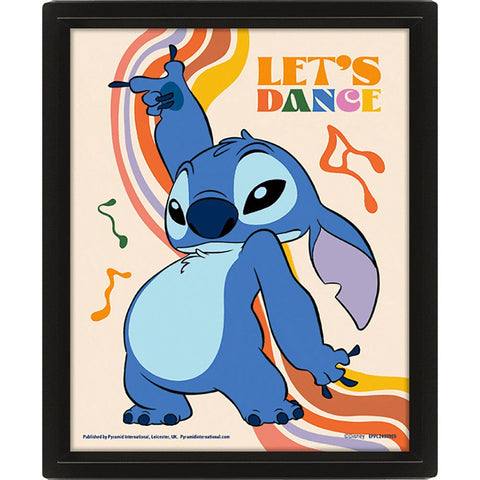 Lilo and Stitch (Let's Dance) Framed 3D Lenticular Print
