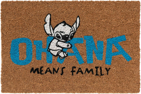 Lilo and Stitch Ohana Means Family doormat